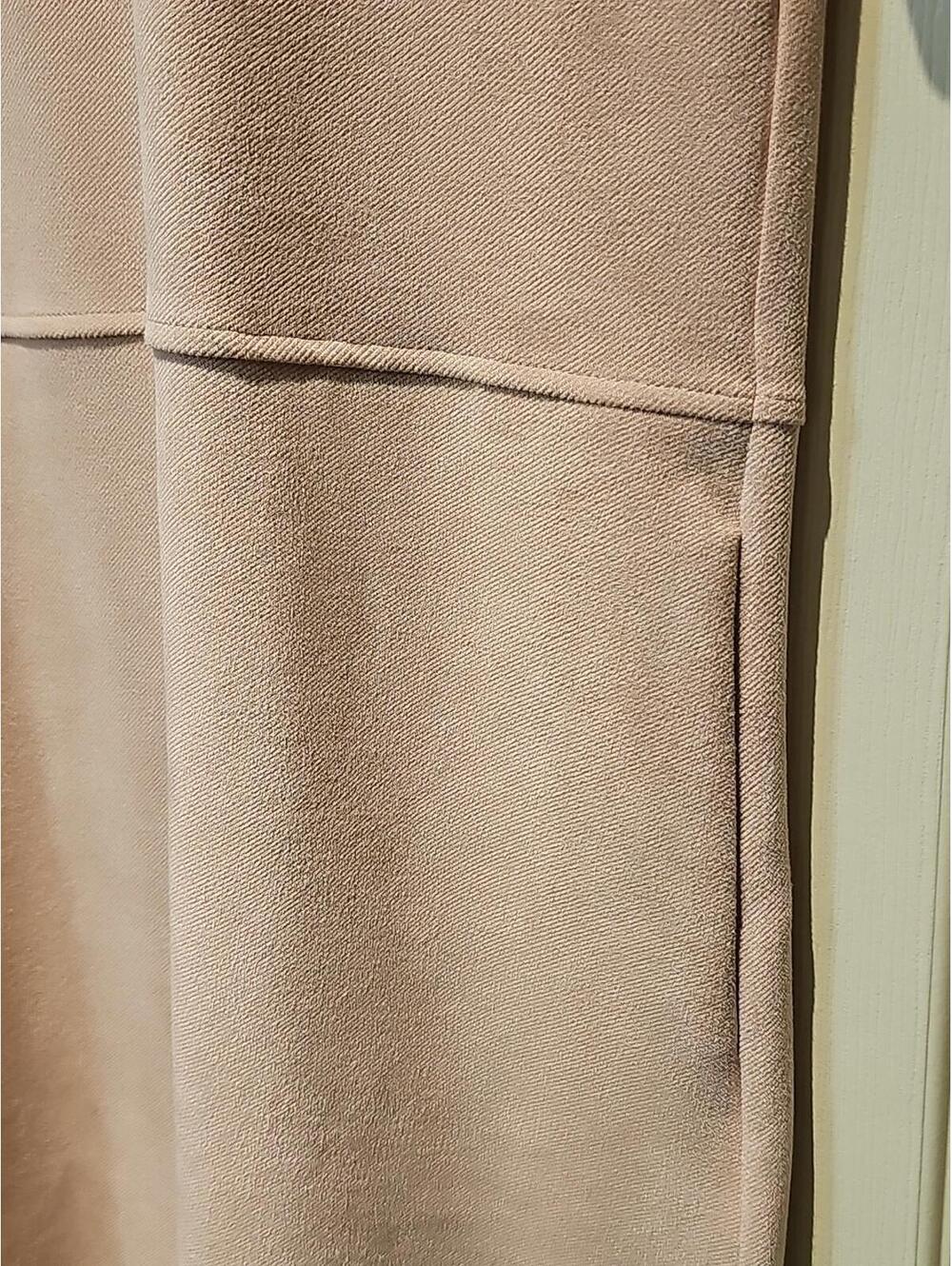 Zara Shirt dress dusty rose suede effect with pockets Size M. NWT - Picture 3 of 8